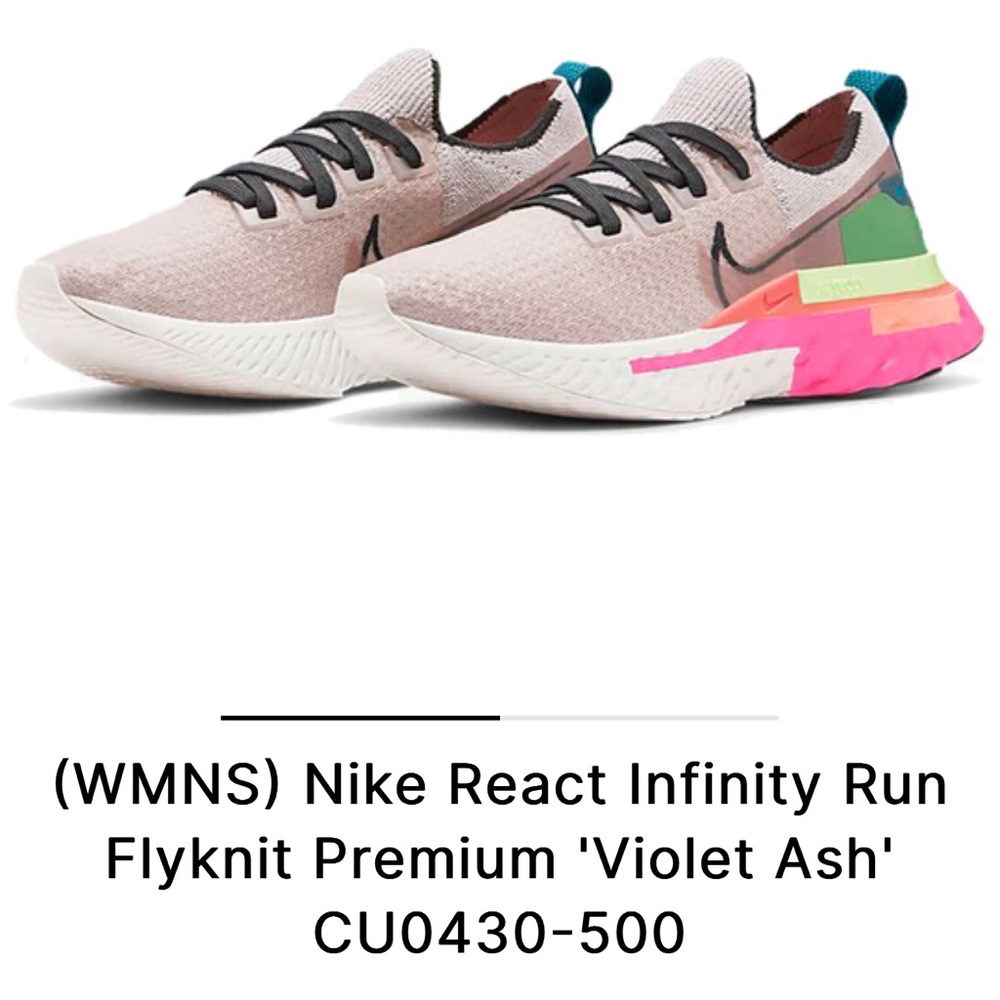 FREE SHIPPING Nike react infinity run flyknit 8.5 women’s
